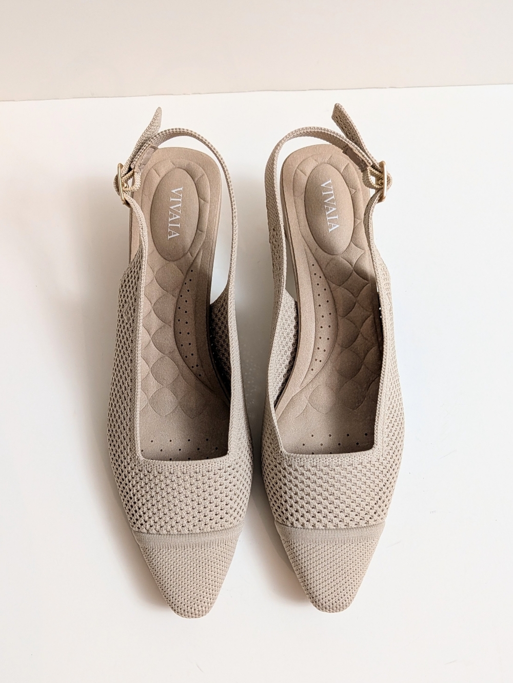 Vivaia Leah Pointed Toe Slingback Heels - Picture 3 of 5